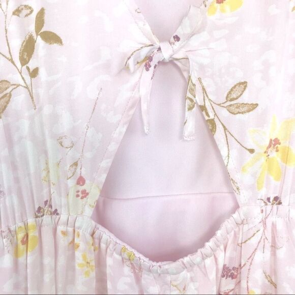 Art Class Pastel Pink Floral Dress-cut Out Back - Picture 14 of 16